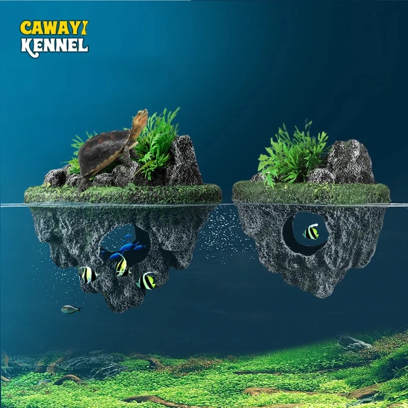 Aquarium Marine Rock - 1 unidad de adorno flotante para