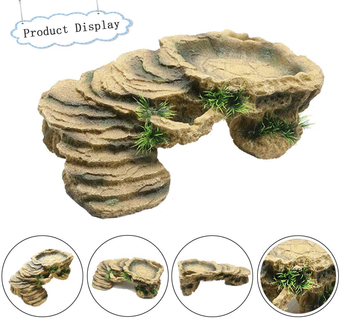 Plataforma de apoyo para Tortu - Aquarium Marine Rock reseña y precio